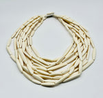 Monies Collier Kette Bone weiss