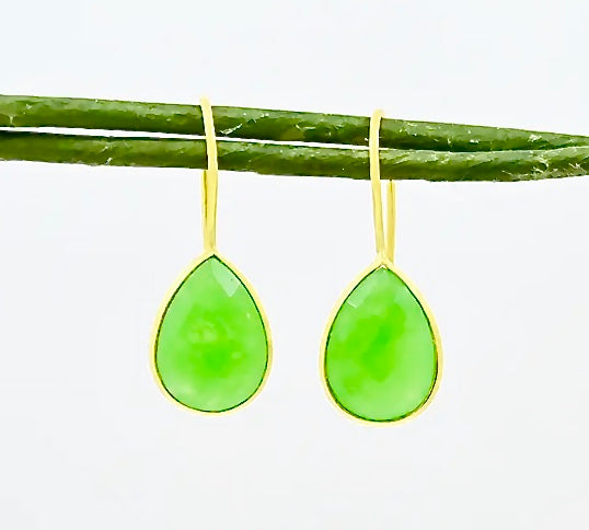 Green Agate Drop