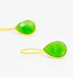 Green Agate Drop