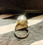 White Moonstone Ring